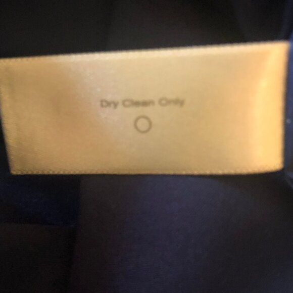 Boston Proper lined tweed shift dress--navy, off white, gold metallic sz 12 - Picture 12 of 13